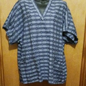 Men'slllBlue Checkered Shirt
